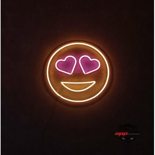 Sevgi Kalp Emoji Dekoratif Neon Led Tablo, Neon Duvar Tabela